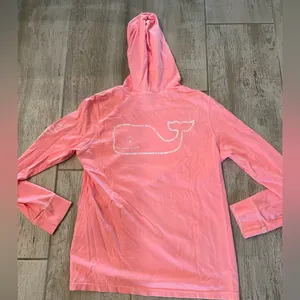 Vineyard Vines Neon Pink Pullover Hooded Sweatshirt Size S thumbnail 3