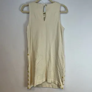Juicy‎ Couture Dress Women's Small Beige Stretch Polka Dot Studded Mod Sheath thumbnail 11