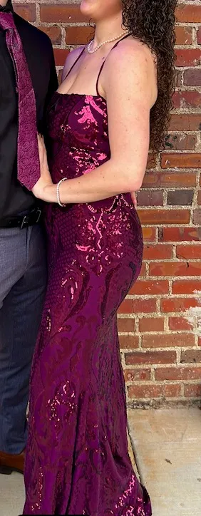 Windsor Taisia Formal Sequin Scroll Dress thumbnail 5