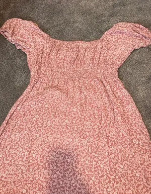 Hint of Blush Pink Floral Dress thumbnail 4
