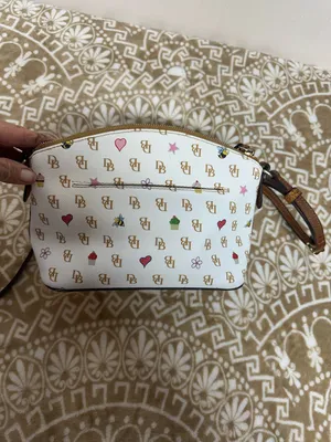 Dooney & Bourke Greta White Signature Print Crossbody with Multicolor Motifs thumbnail 2