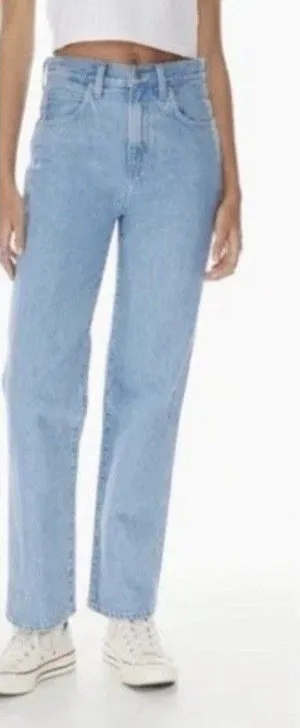 Sunday Best Aritzia Jeans Sz 8 Cowboy Light Blue Straight Leg Jeans thumbnail 1