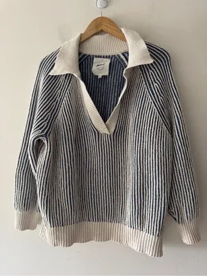 Aerie Sugar Rush Chenille Sweater Marbled Blue‎ thumbnail 2