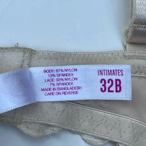 Like New 32B Women’s Underwire Bra Floral Intimates Sleepwear Beige Casual thumbnail 3