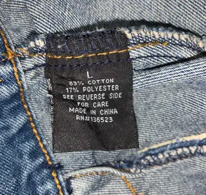 Brooklyn Cloth Jacket Embroidered Patches Denim Blue size L Juniors thumbnail 6