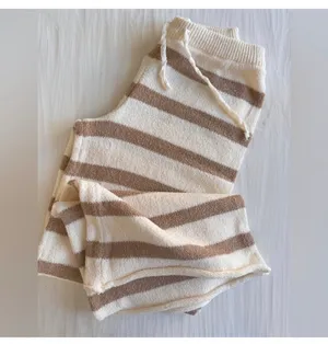 Striped wide leg lounge pant thumbnail 3