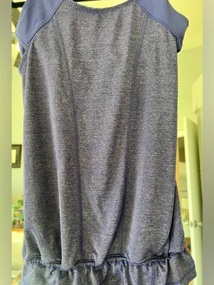 Lululemon Run For Your Life Size 6 Purple Tank Top long shirt with cinch waist thumbnail 2