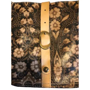 Patricia Nash Venezia Brown and Tan Leather Crossbody Pouch - Discontinued thumbnail 6