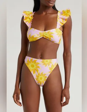 Farm Rio Sunny Side Bandeau Bikini Top, Size Small, $120 thumbnail 8