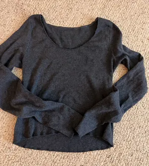 Amazon Basic long sleeve cropped top thumbnail 1