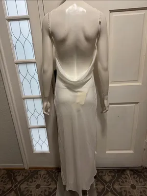 Peppermayo White Maxi Dress with Pink & Purple Floral Size 8. A1 thumbnail 9