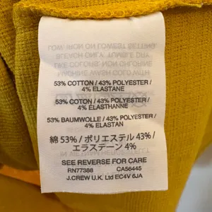 Madewell Crosshatch Side-Tie Mini Dress‎ in Mustard Yellow Size o thumbnail 6