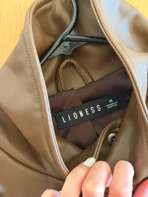 Lioness Brown Leather Jacket thumbnail 3