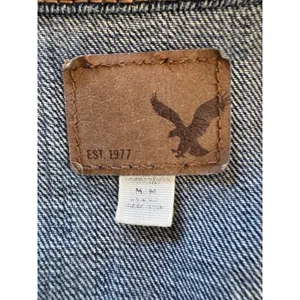 American Eagle 100% Cotton Medium Wash Denim Jacket thumbnail 8