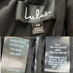 Lulu's Black Criss Cross Back Chiffon A-line Long Maxi Dress SMALL Pageant Prom‎ thumbnail 6