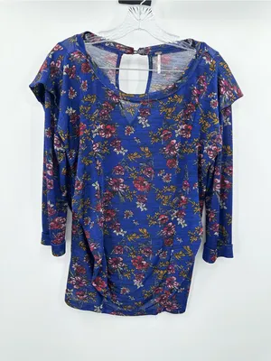 Free People Women’s Blue Dock Street Top Size Medium thumbnail 2