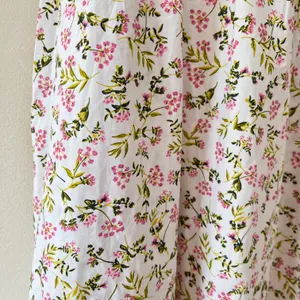 J.Crew Side Cutout Poplin Cotton A-Line Midi Dress White Meadow Floral thumbnail 4