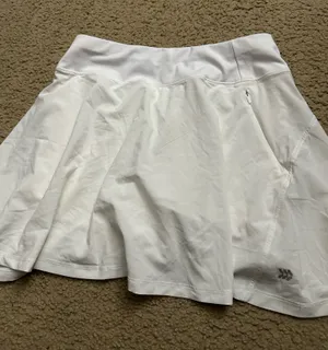 white tennis skort thumbnail 1