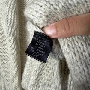 360 Cashmere‎ Wool Blend Open Front Cardigan Oatmeal Grey Chunky Knit Small thumbnail 6