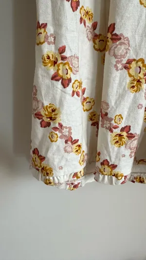 For Love & Lemons Georgia Smocked Mini Dress Mustard Small thumbnail 8