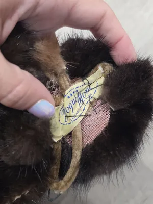 Vintage Jogant Mink Fur hat With Netting (netting broken) thumbnail 4