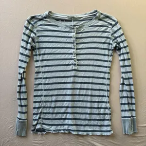 Stateside Striped Thermal Henley Tee thumbnail 1