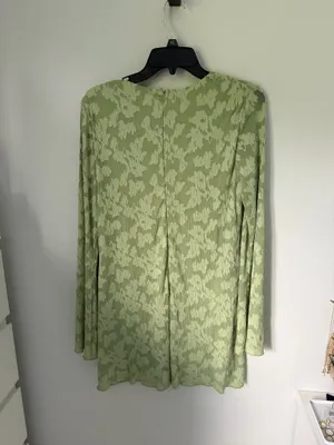 Hello Molly Green Sleeve Long Mini Dress thumbnail 3