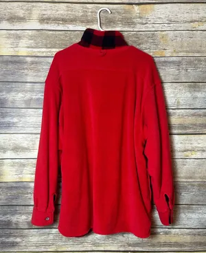Vintage Unlimited Fleece 1/2 Zip Reversible Sweater Size L thumbnail 4
