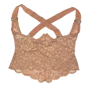 We Are HAH | Lace Bustier Top Copper Rose Festival Lingerie XS NEW! thumbnail 3