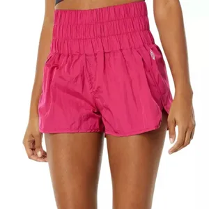 Free People Movement High-Rise Way Home Berry Lined Shorts, Large thumbnail 2