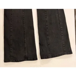 We The Free People Flare Jean Size 26 Black Denim Bell Bottom Stretch Pull On‎ thumbnail 4