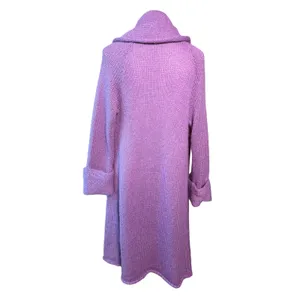 Soft Surroundings Telluride Topper XS Purple Mohair Wool Oversized Long Cardigan thumbnail 4