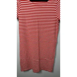 J. Crew Small Dress Womens 100% Cotton‎ Striped Red White Lace Short Sleeve thumbnail 11