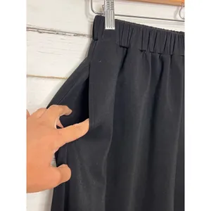 Davis & Dani Black 2 Pc Matching Set Size Small Flowy Pants & Top thumbnail 12