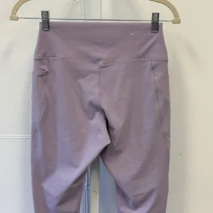 Uniqlo AIRism UV Protection Soft Pocket Leggings Purple Lilac Medium Athleisure thumbnail 5