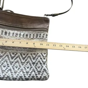 Myra Bag Contentment‎ 100% Cotton Leather Boho Crossbody Bag Purse thumbnail 8