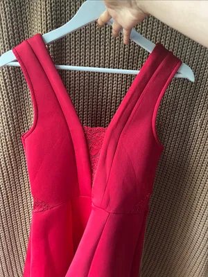 Material Girl Red Sleeveless V-Neck Fit-and-Flare Mini Dress thumbnail 9