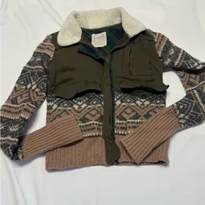 We The Free Fairisle Bomber Jacket: Size Large thumbnail 3