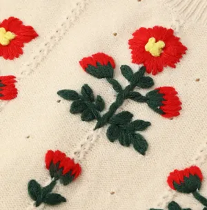 Floral Knit Sweater Multi Size M thumbnail 2