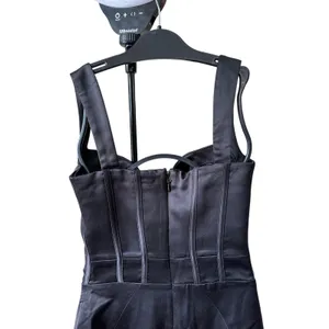 House of CB FIORELLA Black Satin‎ Corset Midi Dress Size Small Feminine Sexy thumbnail 13