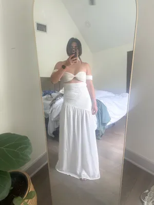 Nwot Outcast Muaii Maxi Dress Ivory thumbnail 4