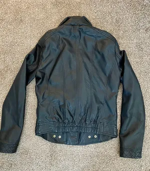 Quinn Leather Jacket Gold thumbnail 3