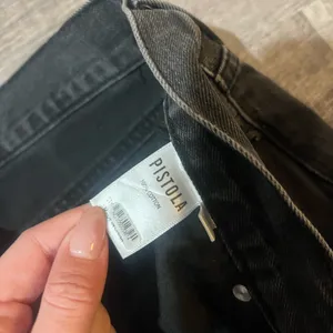 PISTOLA Alexa High Rise Slim Flare with Split jeans in Dark Sky thumbnail 7