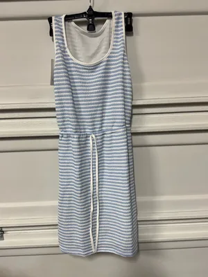 Rosa Clothing Sleeveless Waist Drawstring Striped Dress medium thumbnail 2