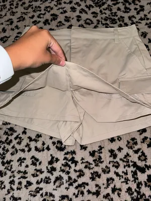 ZARA Cargo Khaki Skort Size Small thumbnail 3