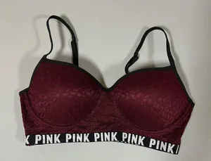Victoria’s Secret Cheetah Leopard Print Sports Bra Crop Top Bralette Size L ♥️⛓️ thumbnail 1