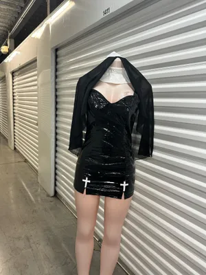 Sexy nun (different sizes Black Size undefined thumbnail 5