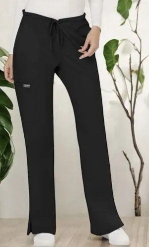 NEW Cherokee Workwear Black Scrub‎ Pants Medical Career Comfort Stretch LT thumbnail 1