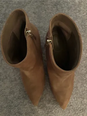 Women Suede Ankle Boots Size 11M Tan thumbnail 3