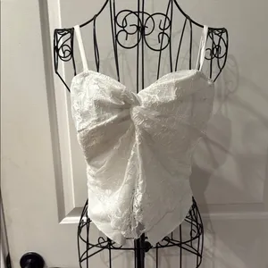 Lace trim Henley Cami from TikTok shop thumbnail 2